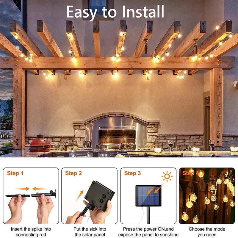 Outdoor Solar String Lights