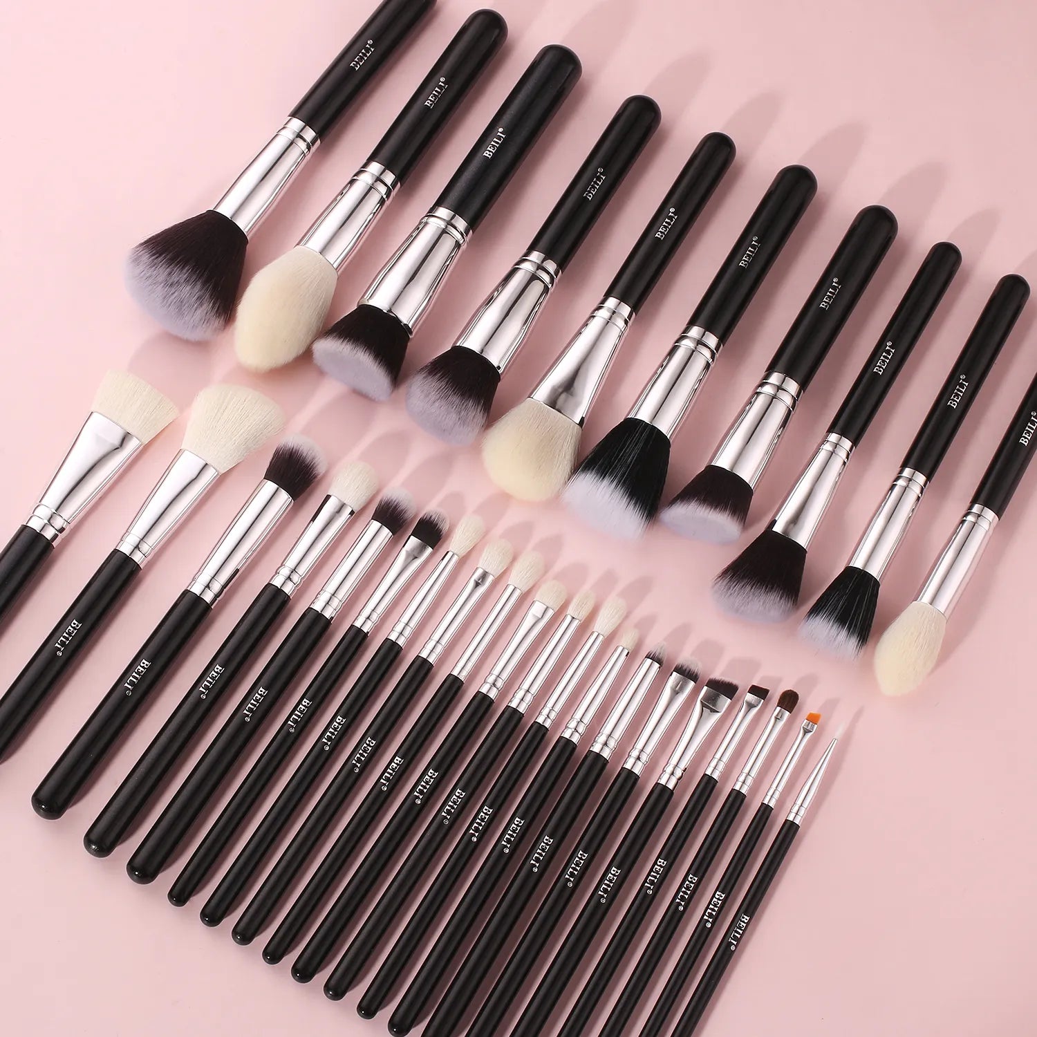 Black Makeup Brushes Set