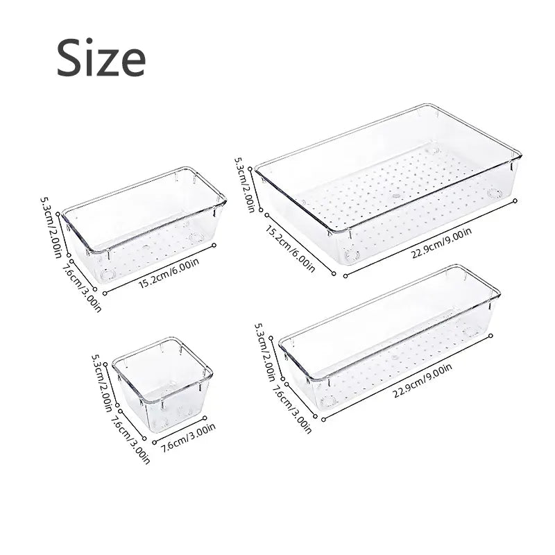 Clear Plastic Drawer Organizers