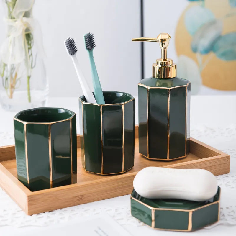 Ceramic Bathroom Wash Set