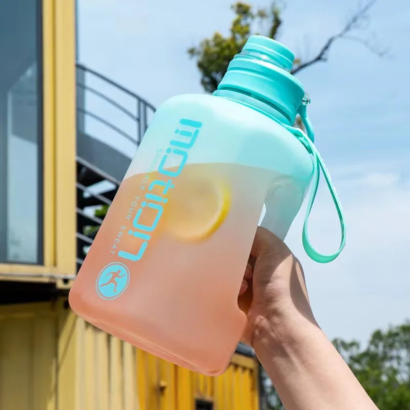 2L Sports Water Bottle with Straw