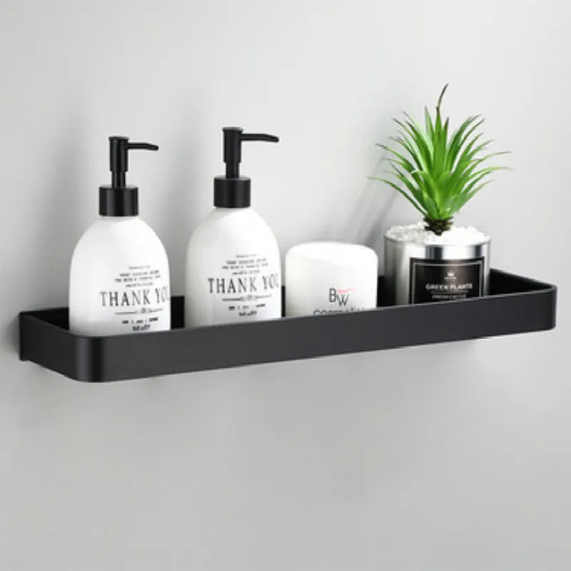 Bathroom Shelf Wall Shelves Shelf Aluminum Black