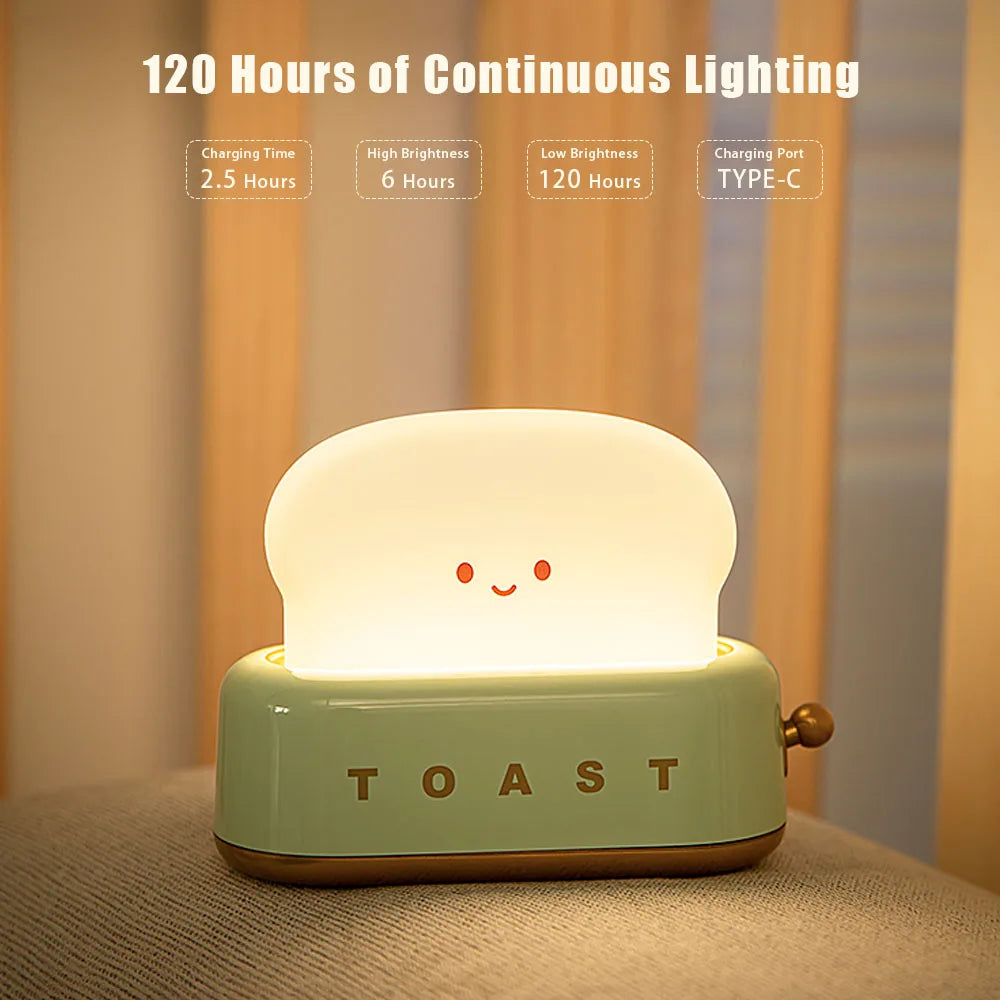 cartoon LED Night Light Toast