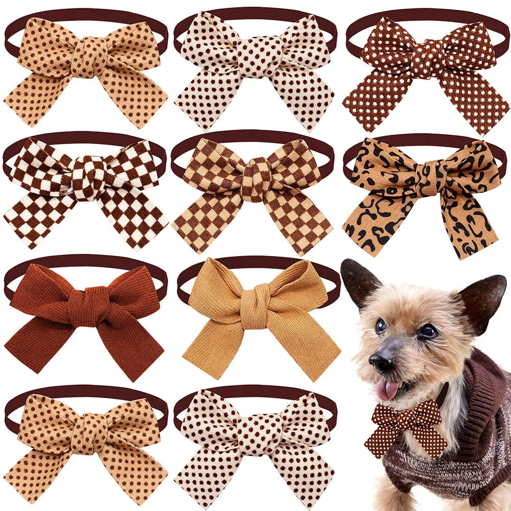 Polka Dot Dog Bowties