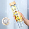 1L Glass Time Marker Bottle