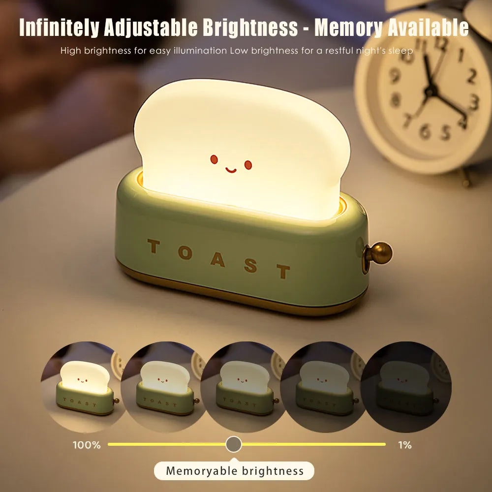 cartoon LED Night Light Toast