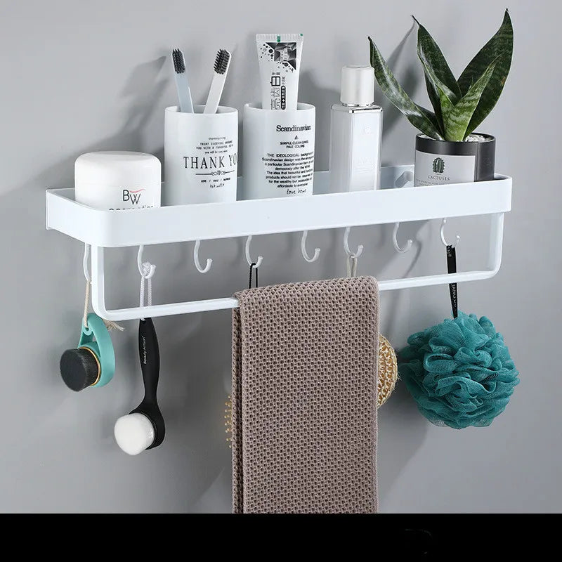 Bathroom Shelf Wall Shelves Shelf Aluminum Black