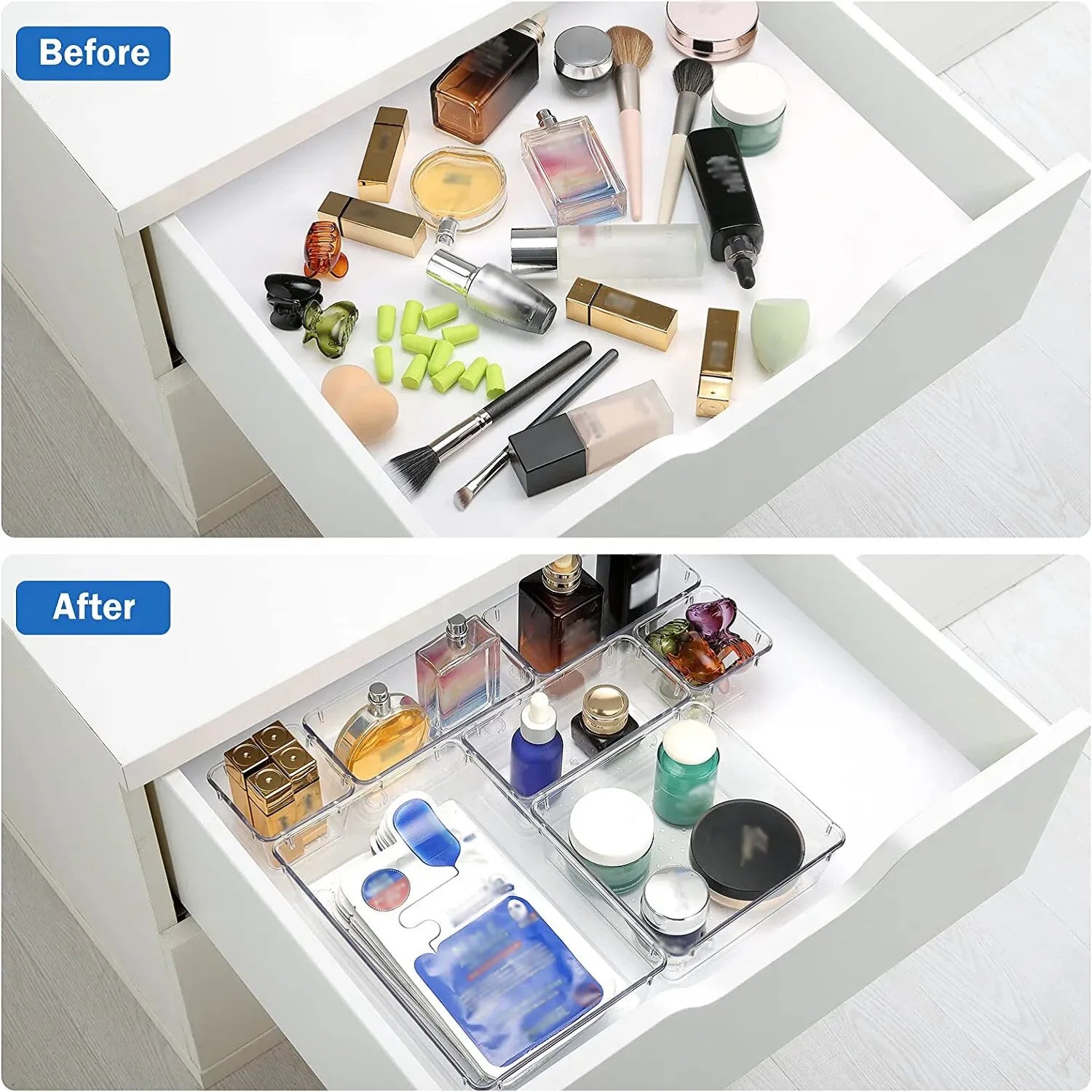 Clear Plastic Drawer Organizers