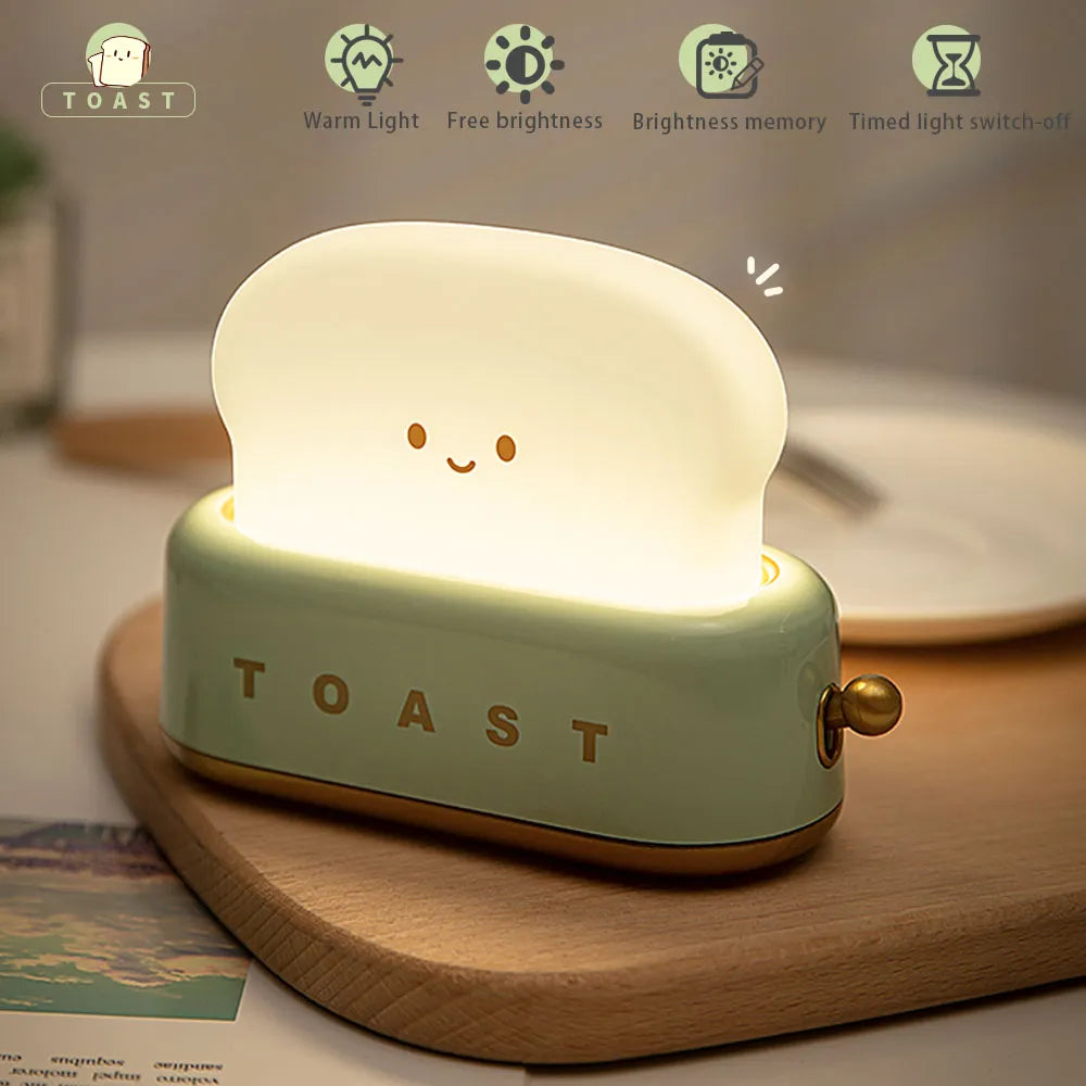 cartoon LED Night Light Toast