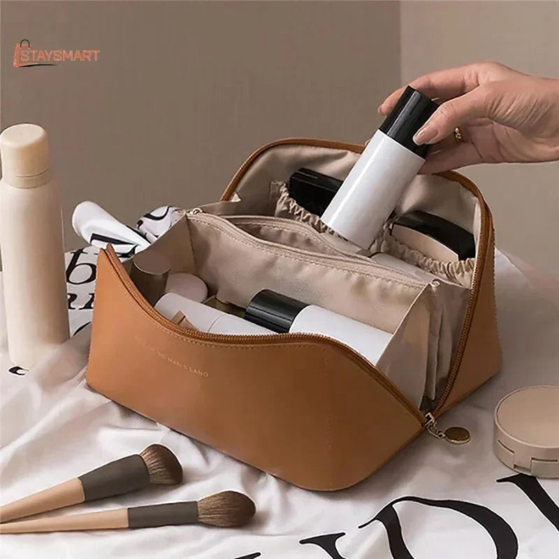 Travel Makeup Bag with Divider